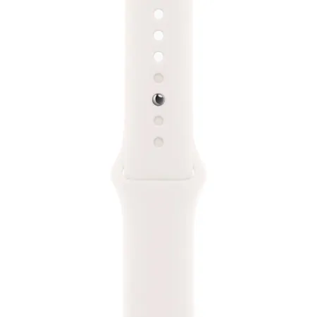 Apple Watch Series 11 46mm Aluminum Rose Gold Case Light Blush Sport Band S/M